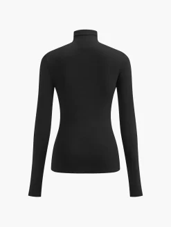 COMMENSE 2 in 1 Mock Neck Jersey Top* T-shirts|Tops