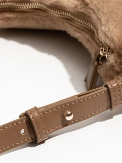 COMMENSE Adjustable Strap Fuzzy Armpit Bag* Bags|Accessories