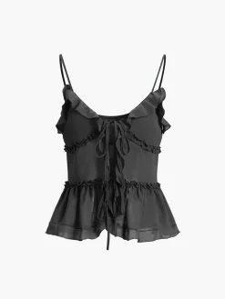 COMMENSE Aegean Sea Tied Fly Away Top* Tank Tops & Camis|Tops
