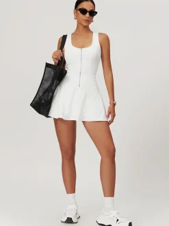 COMMENSE Anti-Exposure Active Dress* White Dresses|Black Dresses