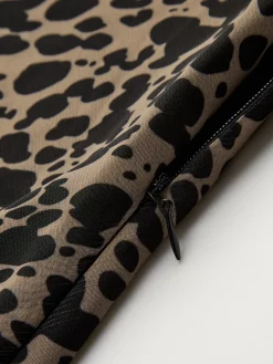 COMMENSE Asymmetric Collar Printed Short Dress* Casual Dresses|Work Dresses