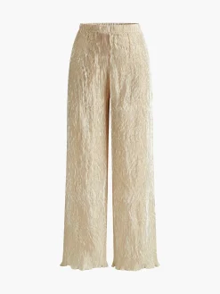 COMMENSE Asymmetric Halter Crop Top With Wide Leg Pants Set* Pants Sets|Wide Leg