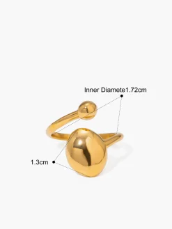 COMMENSE Asymmetric Open Ring* Rings & Bracelets|Accessories