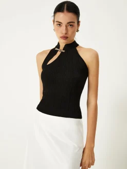 COMMENSE Asymmetrical Button Sweater Vest* Sweater Vests|Sweaters & Cardigans