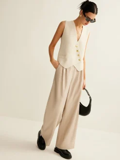 COMMENSE Asymmetrical Button Sweater Vest* Sweater Vests|Sweaters & Cardigans