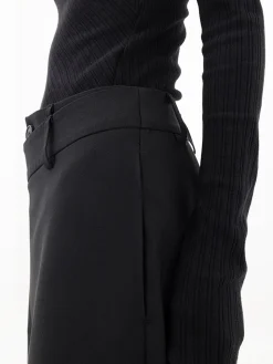 COMMENSE Asymmetrical Layer Button Wide Leg Dress Pants* Wide Leg|Pants