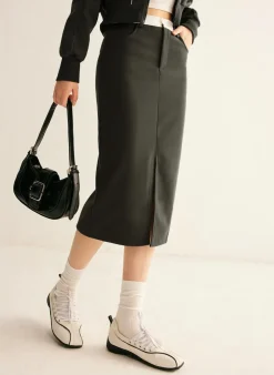 COMMENSE Athleisure Pockets Split Skirt* Skirts|Matching Sets