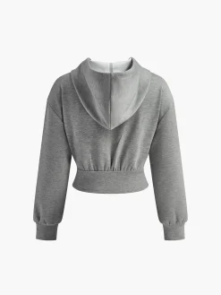 COMMENSE Athleisure Zipper Slim Hoodie* Sweatshirts & Hoodies|Tops