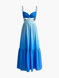 COMMENSE Backless Cutout Cami Long Dress* Cocktail & Party Dresses|Vacation Dresses