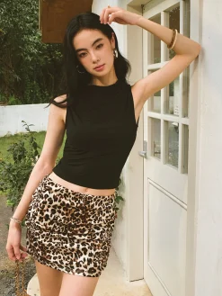 COMMENSE Backless Golden Button Tank Top* Tank Tops & Camis|Tops