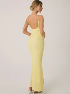 COMMENSE Backless Plain Cami Midi Dress* Casual Dresses|Cocktail & Party Dresses