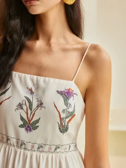 COMMENSE Backless Pleated Floral Dress* Casual Dresses|Floral Dresses