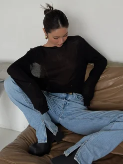 COMMENSE Backless Sexy Knit T-Shirt* T-shirts|Knitwear