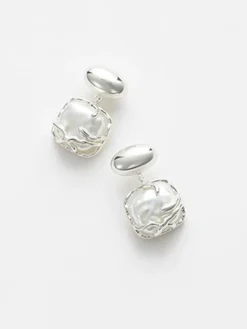 COMMENSE Baroque Pearl Pendant Earrings* Earrings|Accessories