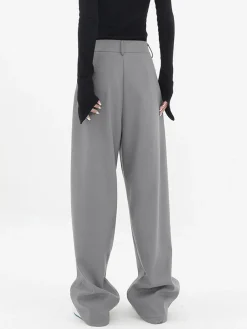 COMMENSE Basic Baggy Wide Leg Dress Pants* Wide Leg|Pants