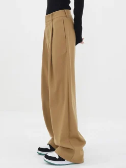 COMMENSE Basic Baggy Wide Leg Dress Pants* Wide Leg|Pants