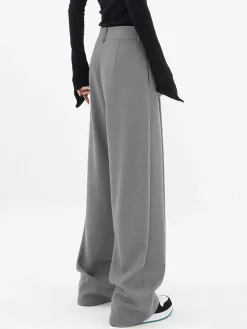 COMMENSE Basic Baggy Wide Leg Dress Pants* Wide Leg|Pants