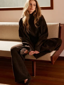 COMMENSE Basic Mock Neck Shift Sweater* Sweater Tops|Sweaters & Cardigans