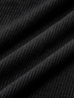 COMMENSE Basic Piping Long Sleeve Top* Sweater Tops|T-shirts