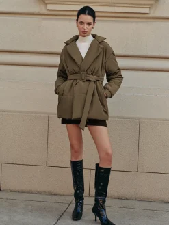 COMMENSE Belted Lapel Cozy Winter Coat* Outerwear|Coats