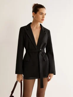 COMMENSE Belted Pockets Blazer* Outerwear|Blazers