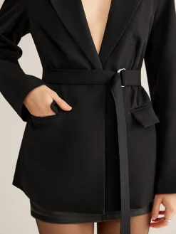 COMMENSE Belted Pockets Blazer* Outerwear|Blazers