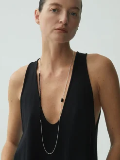 COMMENSE Black Onyx Beaded Necklace* Necklaces|Accessories
