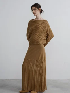 COMMENSE Boheme Asymmetrical Neck Loose Sweater* Sweater Tops|Sweaters & Cardigans