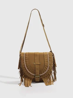 COMMENSE Boheme Buckle Flap Tassel Bag* Bags|Accessories