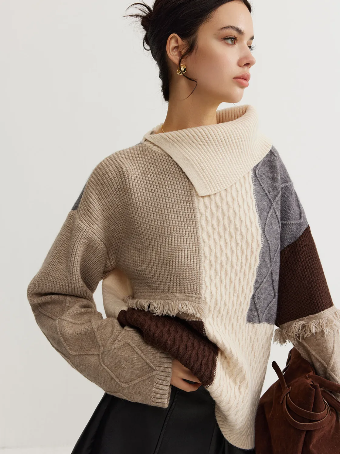 COMMENSE Boheme Color Block Knit Top* Sweater Tops|Sweaters & Cardigans