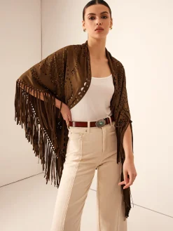 COMMENSE Boheme Hollow Tassel Shawl* Outerwear
