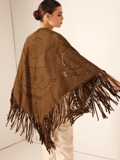 COMMENSE Boheme Hollow Tassel Shawl* Outerwear