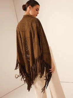 COMMENSE Boheme Hollow Tassel Shawl* Outerwear
