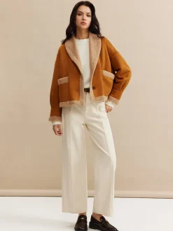 COMMENSE Boheme Minky Lined Suede Jacket* Outerwear|Jackets