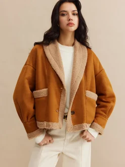 COMMENSE Boheme Minky Lined Suede Jacket* Outerwear|Jackets
