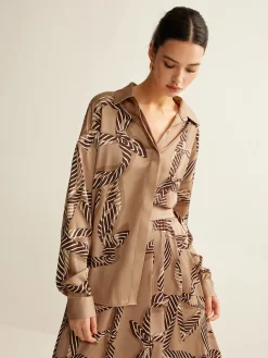 COMMENSE Boheme Printed Polo Shirt* Blouses & Shirts|Matching Sets