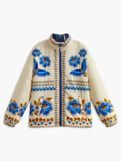 COMMENSE Boheme Printed Zipper Winter Coat* Outerwear|Coats