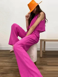 COMMENSE Boho Two Piece Pants Set* Pants Sets|Matching Sets