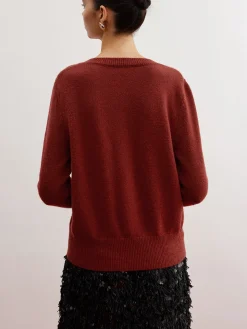 COMMENSE Bow Detail Split Pullover Sweater* Sweater Tops|Sweaters & Cardigans