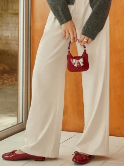 COMMENSE Bow Flap Mini Tote Bag* Bags|Accessories