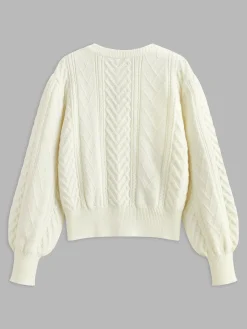 COMMENSE Bow Front Knit Ball-Decor Sweater* Knitwear|Tops