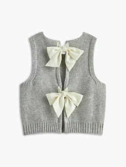 COMMENSE Bow Front Sweater Vest* Sweater Vests|Sweaters & Cardigans