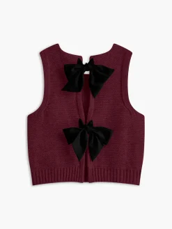 COMMENSE Bow Front Sweater Vest* Sweater Vests|Sweaters & Cardigans