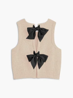 COMMENSE Bow Front Sweater Vest* Sweater Vests|Sweaters & Cardigans
