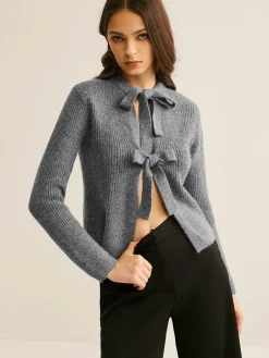 COMMENSE Bow Knotted Cardigan* Cardigans|Sweaters & Cardigans