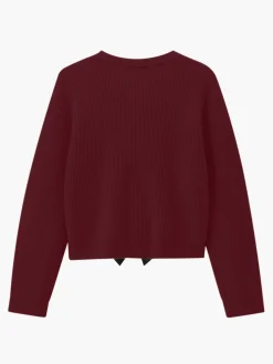 COMMENSE Bow Ribbed Warm Sweater* Sweater Tops|Sweaters & Cardigans
