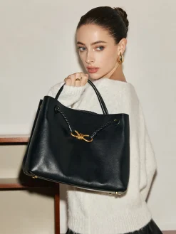 COMMENSE Bow-Detail Compartment Handbag* Bags|Accessories