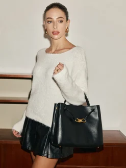 COMMENSE Bow-Detail Compartment Handbag* Bags|Accessories