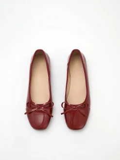 COMMENSE Bowknot Decor Square Toe Ballet Mary Jane Flats* Shoes|Accessories