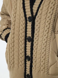 COMMENSE Braided Quilted Winter Cardigan Coat* Cardigans|Outerwear